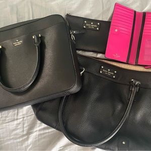 Kate Spade Lot: Purse, Wallet, Wristlet, Laptop Bag